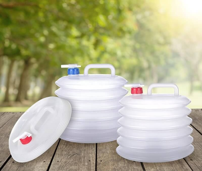 FDA Accordion Faucet Collapsible Water Container 10L (5563)