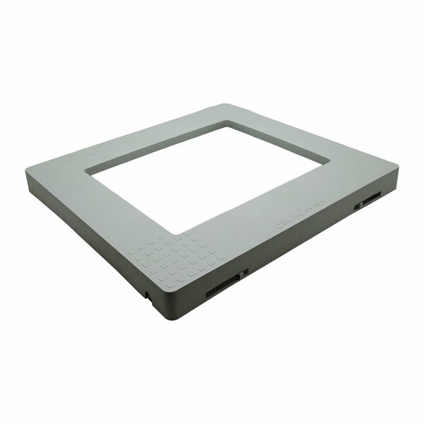 Braked Gray Plastic Castor 54x60x5 cm (5563)