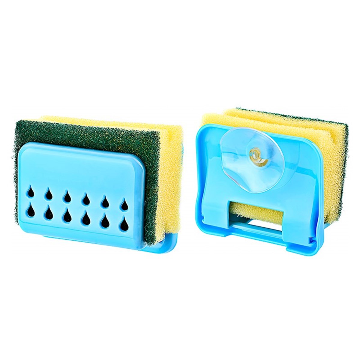 Praktischer Küchen-Spülbecken-Schwamm-Halter mit Saugnapf (5563)