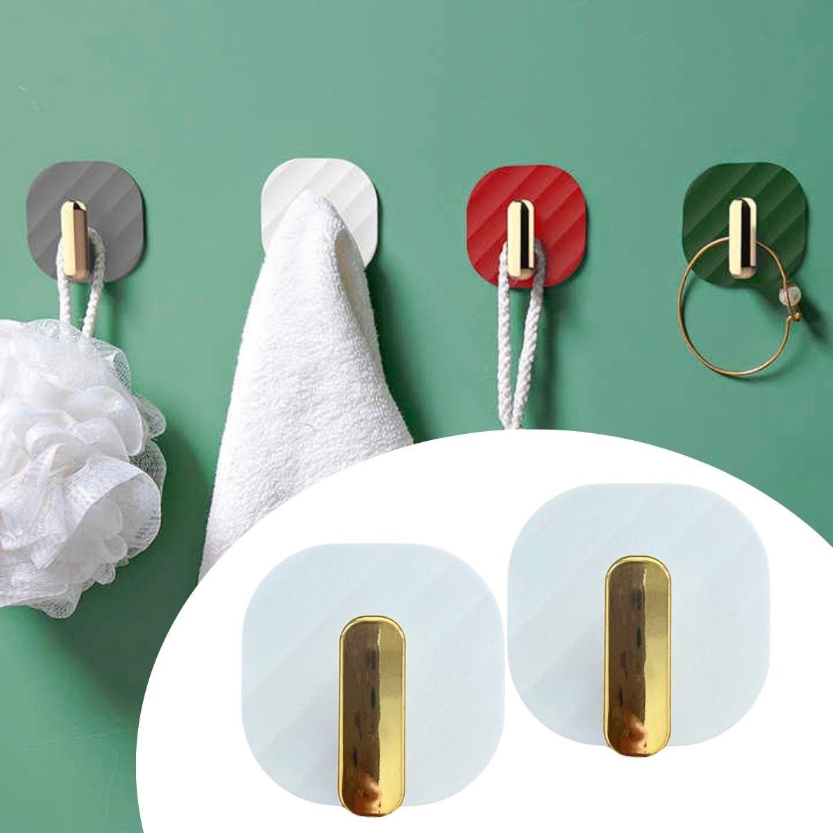 2li Yapışkanlı Retro Askılık Dolap Kapak Kulpu Beyaz (5563)