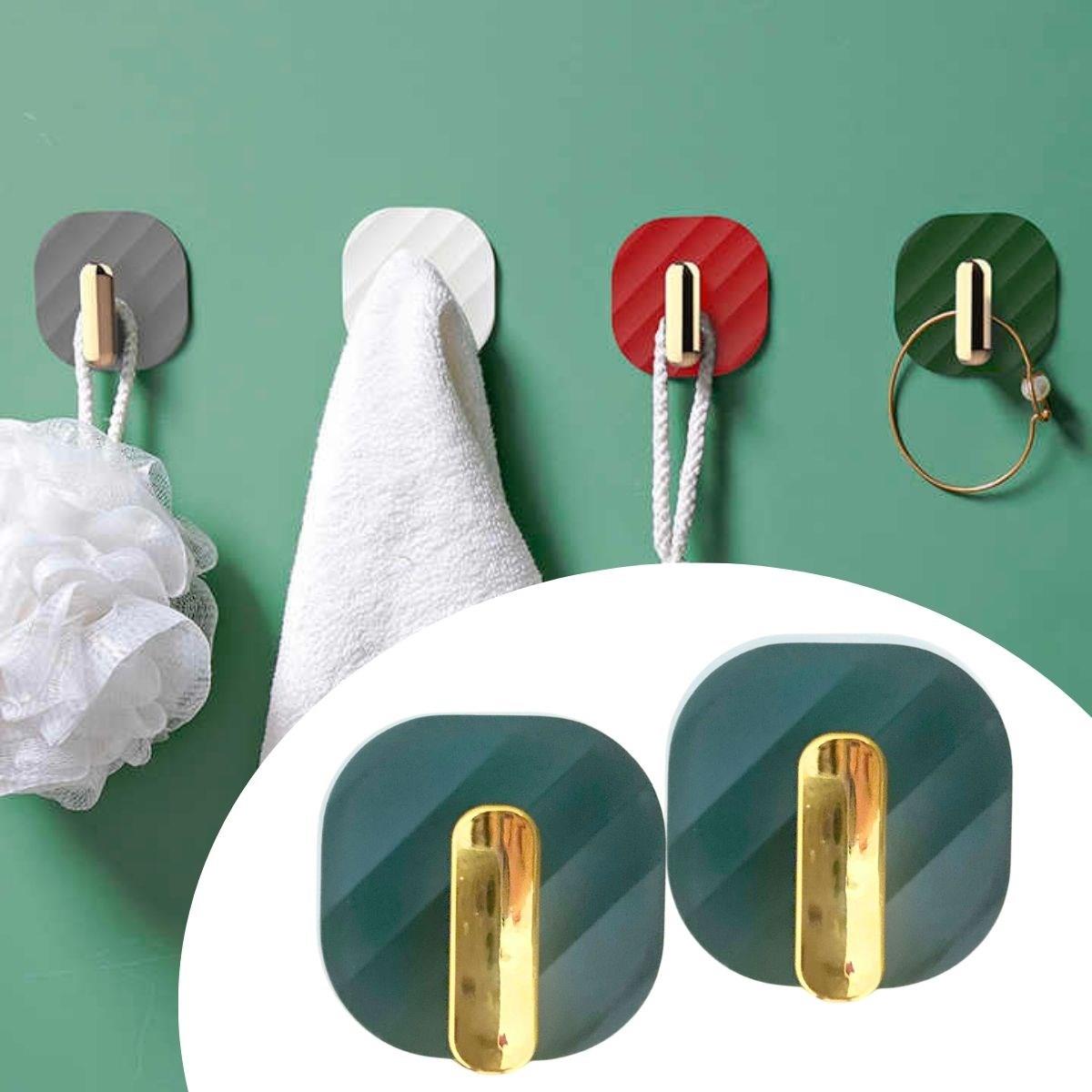 2li Yapışkanlı Retro Askılık Dolap Kapak Kulpu Yeşil (5563)