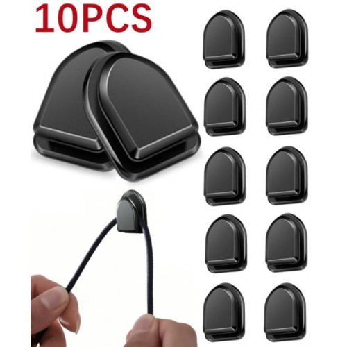 Siyah Çok Amaçlı Yapışkanlı Kanca 10 lu (5563)