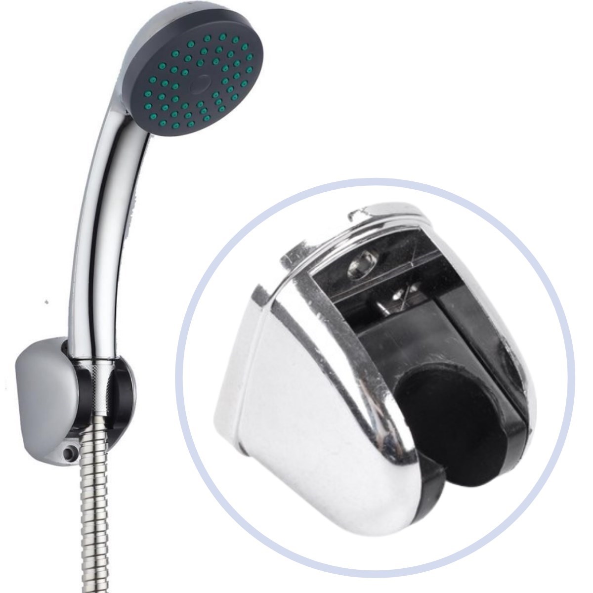 Plastik Duş Başlığı Fiskiyesi Hortumu Askısı Mafsal Tutacak (5563)