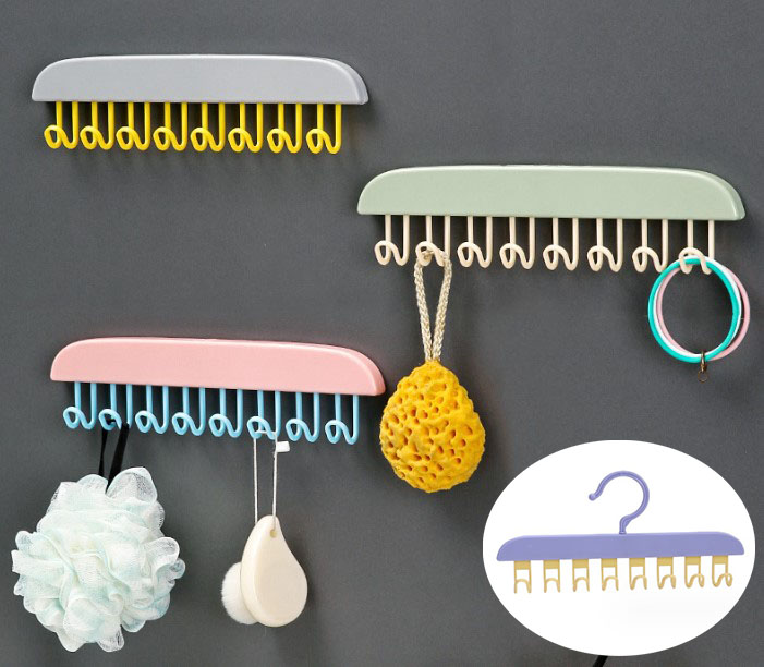 8 Kancalı Çok Amaçlı Yapışkanlı Askı (5563)