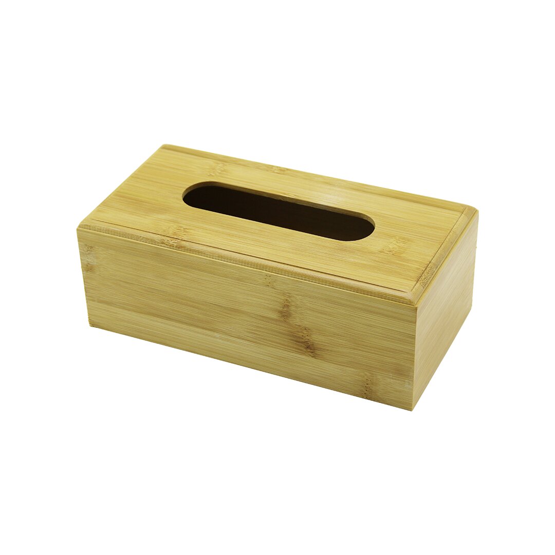 AHŞAP - BAMBU PEÇETELİK KUTU 11.6 X 22.8CM ALT KAPAKLI = KAYAR KANALLI - AÇ-KAPA (5563)