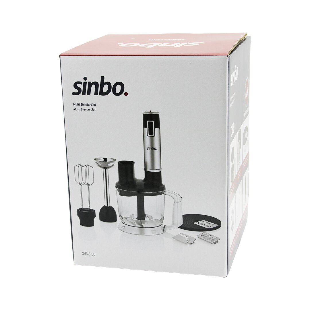 Turbo Multi Blender Set with Chopper, Mixer & Grater Blades 300W 2L SHB-3186