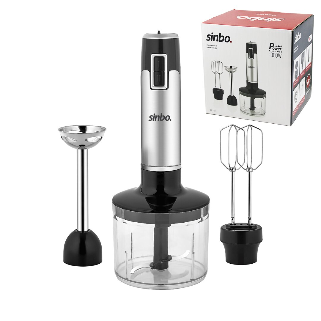 MULTİ TURBO EL BLENDER SETİ AYARLANABİLİR KADEME HIZ 700ML HAZNE SHB-3181 (5563)