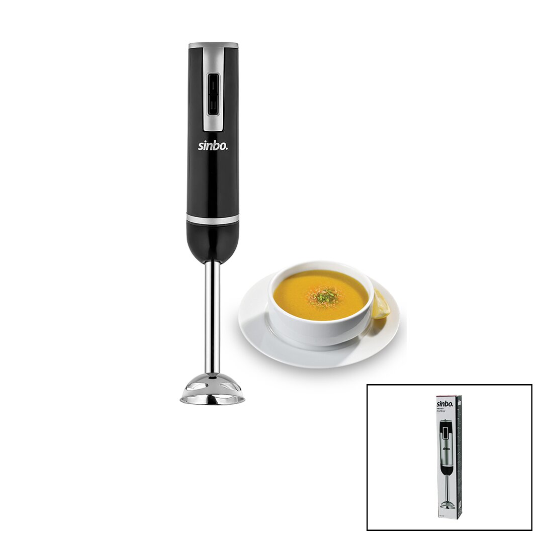 Steel Tip Immersion Blender 300W DC Motor 2-Speed Detachable Body