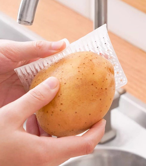 Çok Amaçlı Sebze ve Meyve Temizleme Patates Soyma Fırçası (5563)
