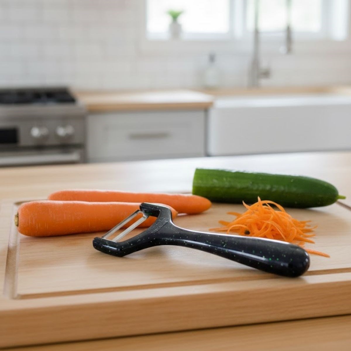 Solingen Çelik Küçük Boy Meyve Sebze Soyacak – Keskin Paslanmaz Soyucu Aparat (5563)