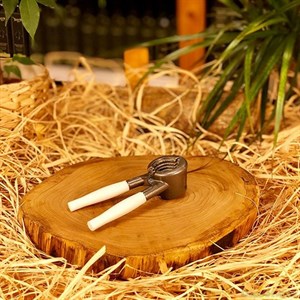 METAL FINDIK KIRACAK BEYAZ SAPLI (5563)