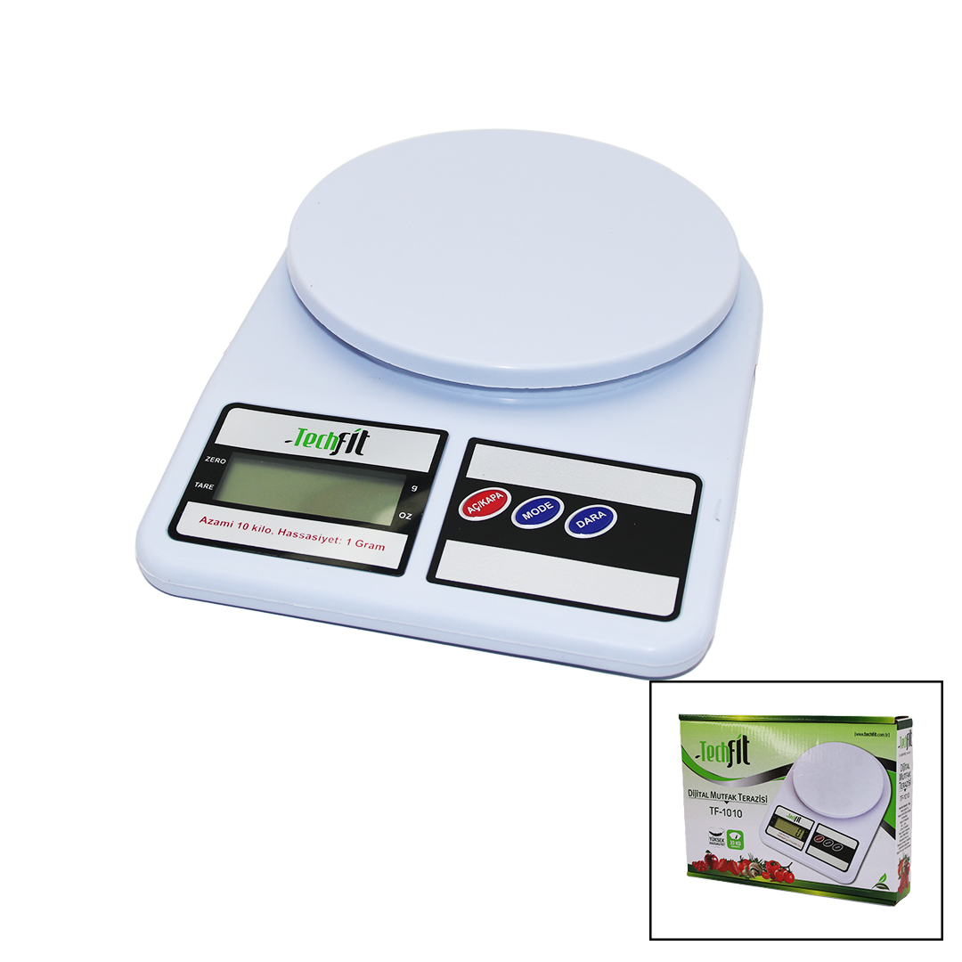 DİJİTAL MUTFAK TERAZİSİ TARTI 10KG TF-1010 (5563)