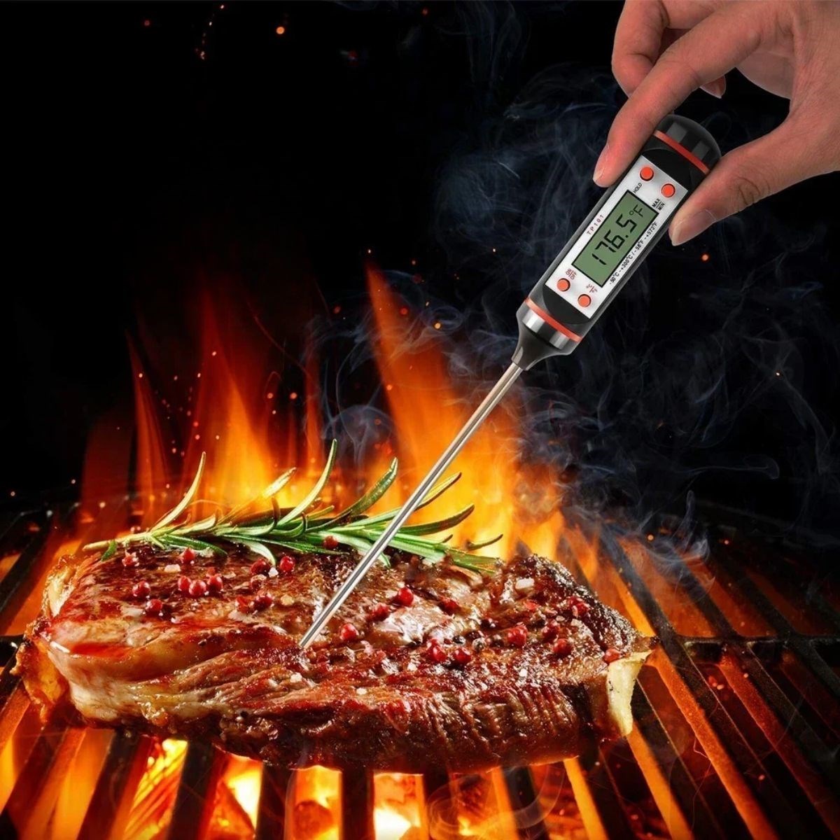 Dijital Gıda Termometresi Süt,Et,Yoğurt Mayalama,Mama Derecesi Ölçer Gıda Termometresi (5563)