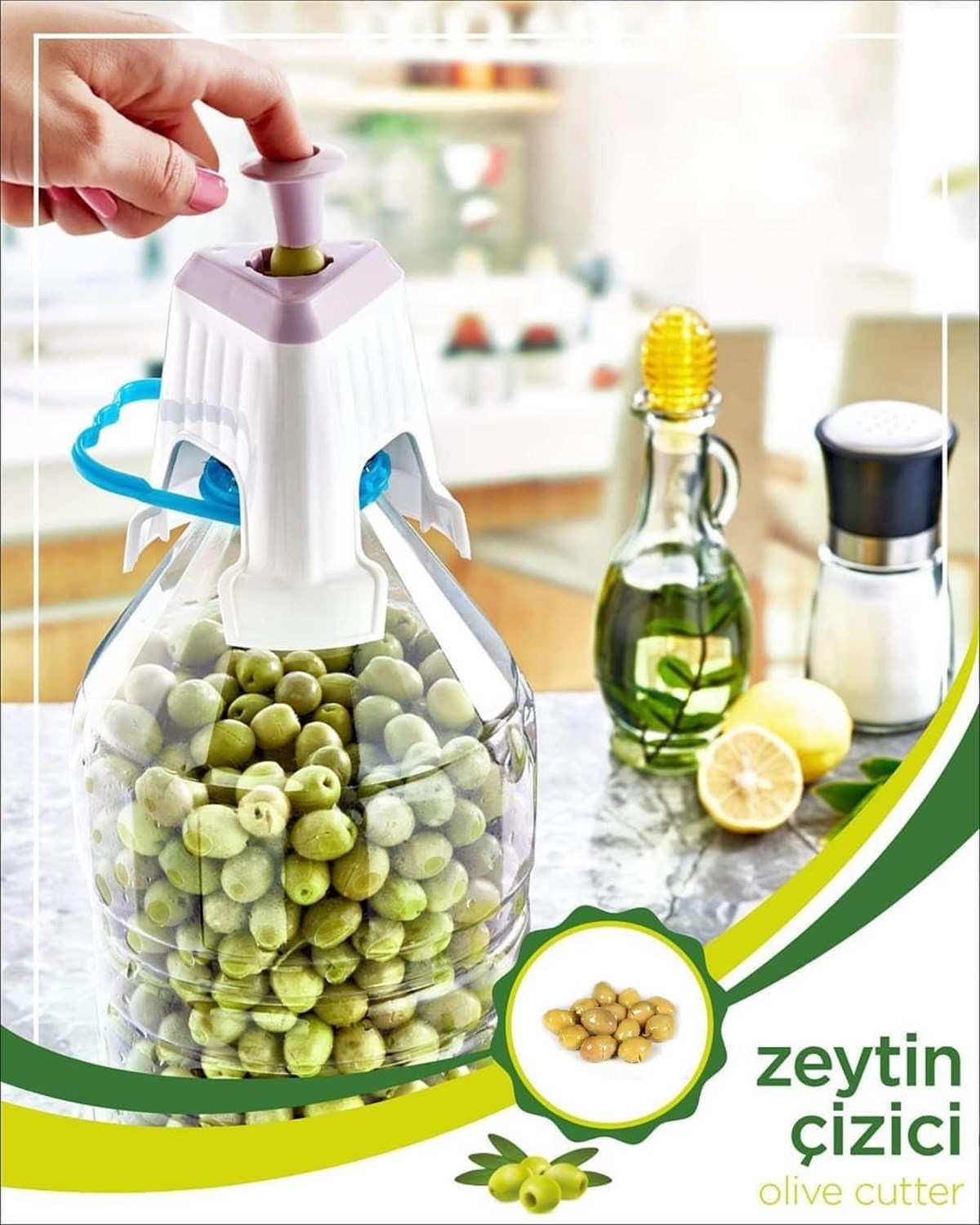 Kolay Zeytin Dilme Çizme Aparatı Pratik Kolay Zeytin Çizici Alet (5563)