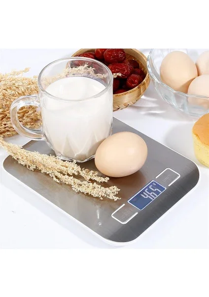 Metal Dijital Mutfak Terazisi Hassas Tartı 5 Kg Crown (5563)
