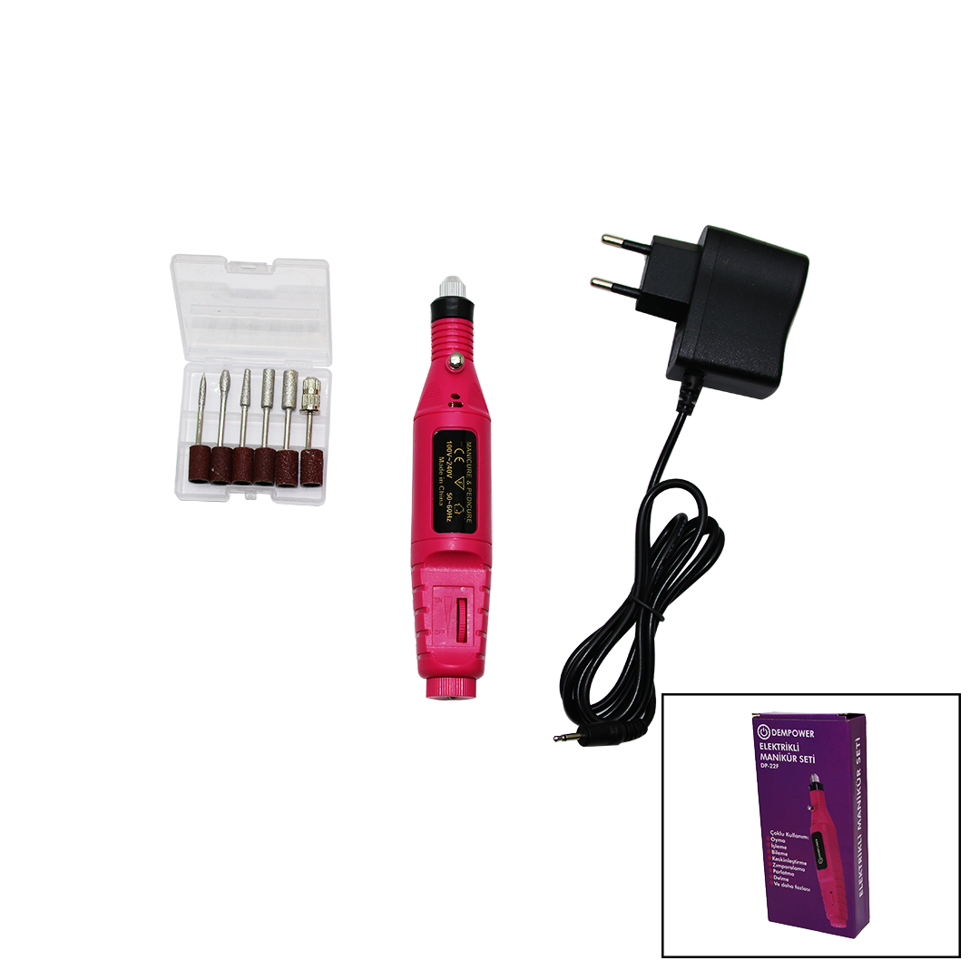 7 UÇLU ELEKTRİKLİ MANİKÜR PEDİKÜR SETİ 2000-300RPM HIZ (5563)