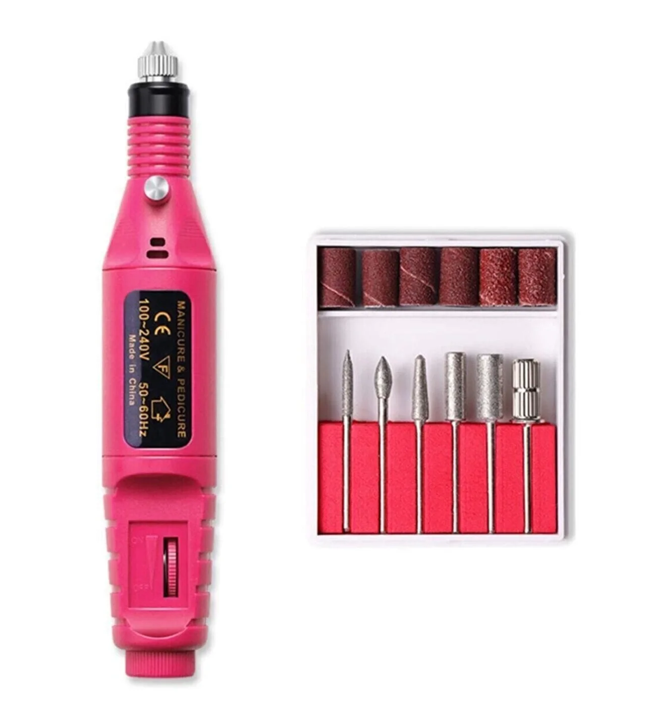 Elektrikli Manikür Pedikür Törpüsü Profesyonel Bakım Süsleme Elektrikli Tırnak Törpü Makinesi (5563)