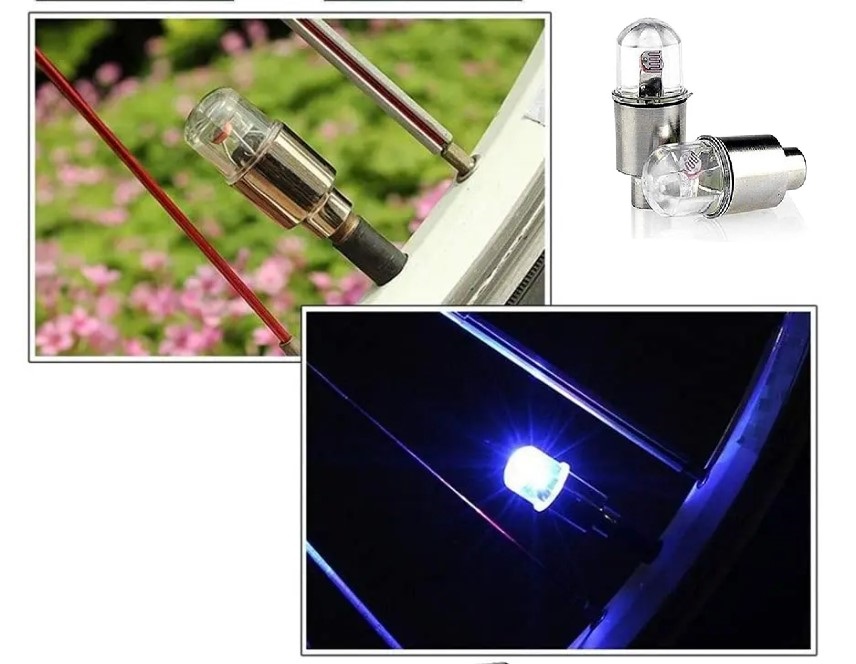 Işıklı Bisiklet Araba Sibop Kapağı 2 Adet (5563)