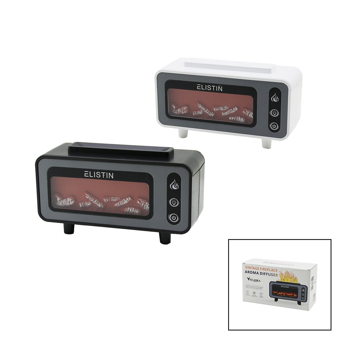 Mini Fireplace 200ML USB Rechargeable - LED Humidifier Steam Machine