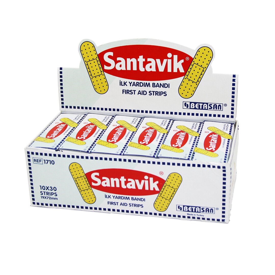 SANTAVİK 10 x 30 Wundpflaster = 300 Stück pro Box (5563)