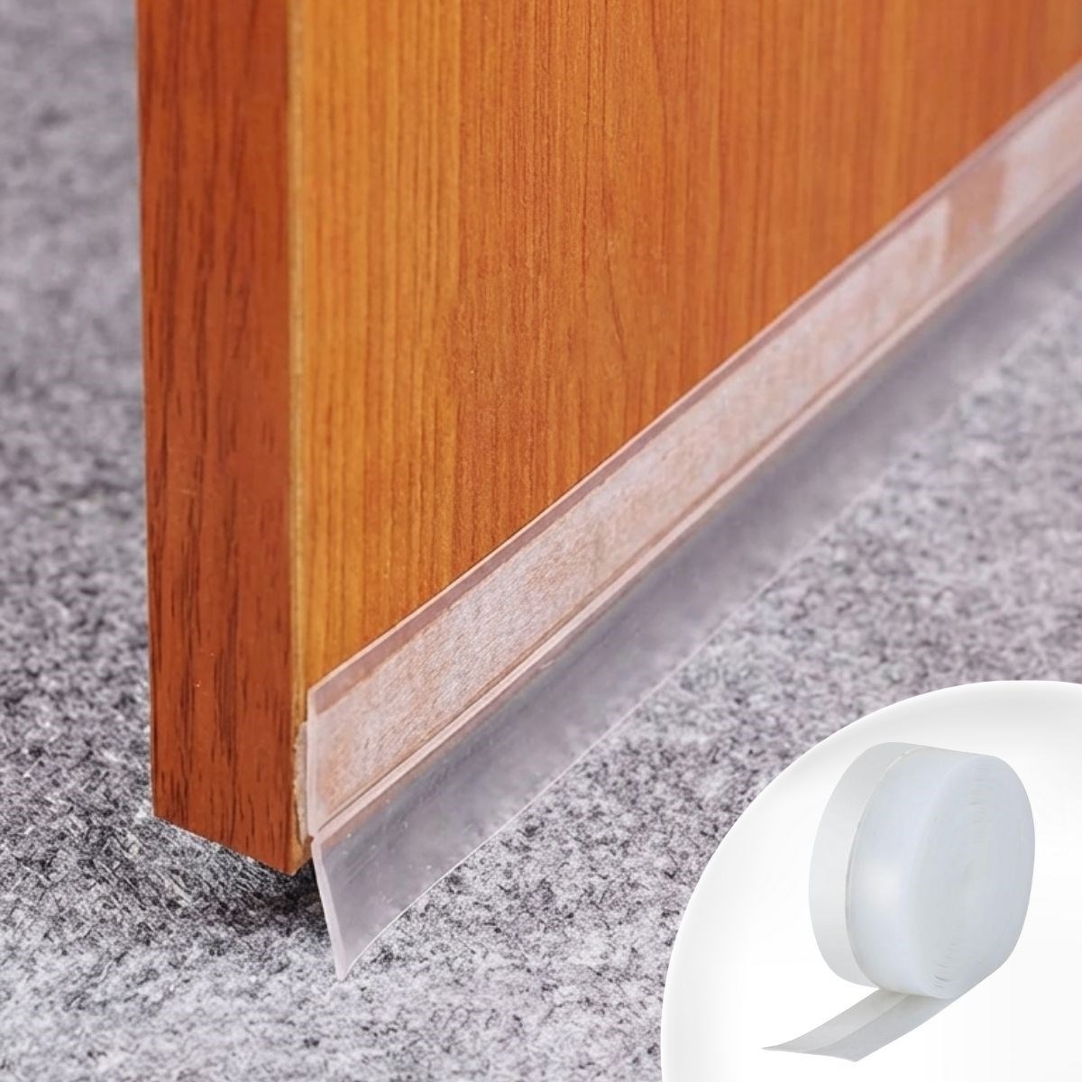 Türschwellen-Dichtungsband 3 m – Selbstklebendes Isolierband gegen Staub, Kälte und Insekten (5563)