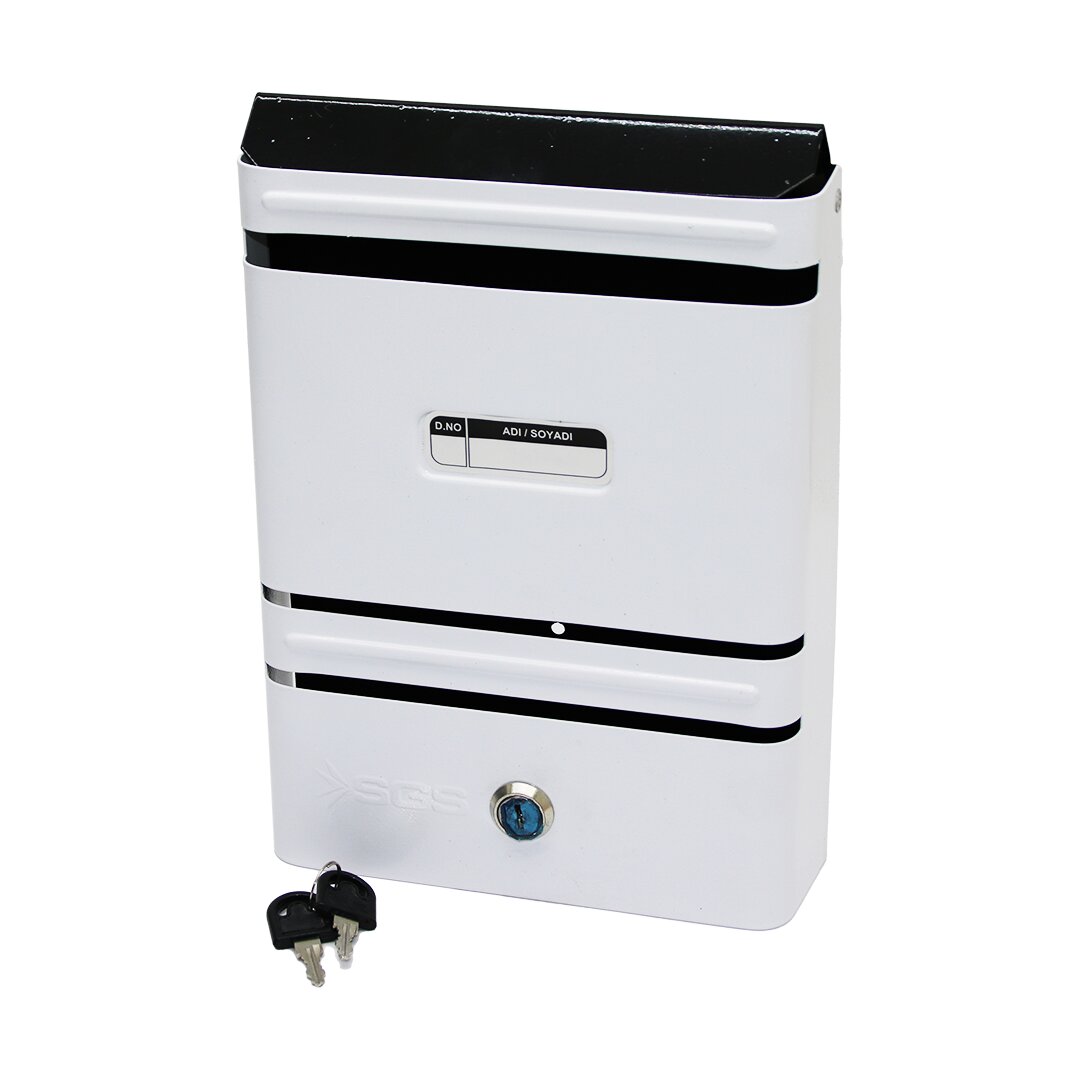 METAL BEYAZ POSTA KUTUSU 27x19 cm (5563)