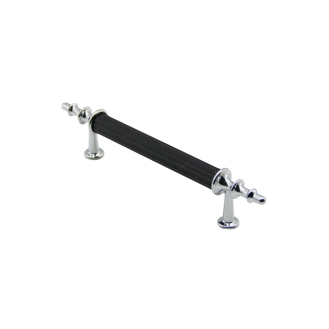 10 ADET KROM - SİYAH BORU KULP 9.6CM (5563)