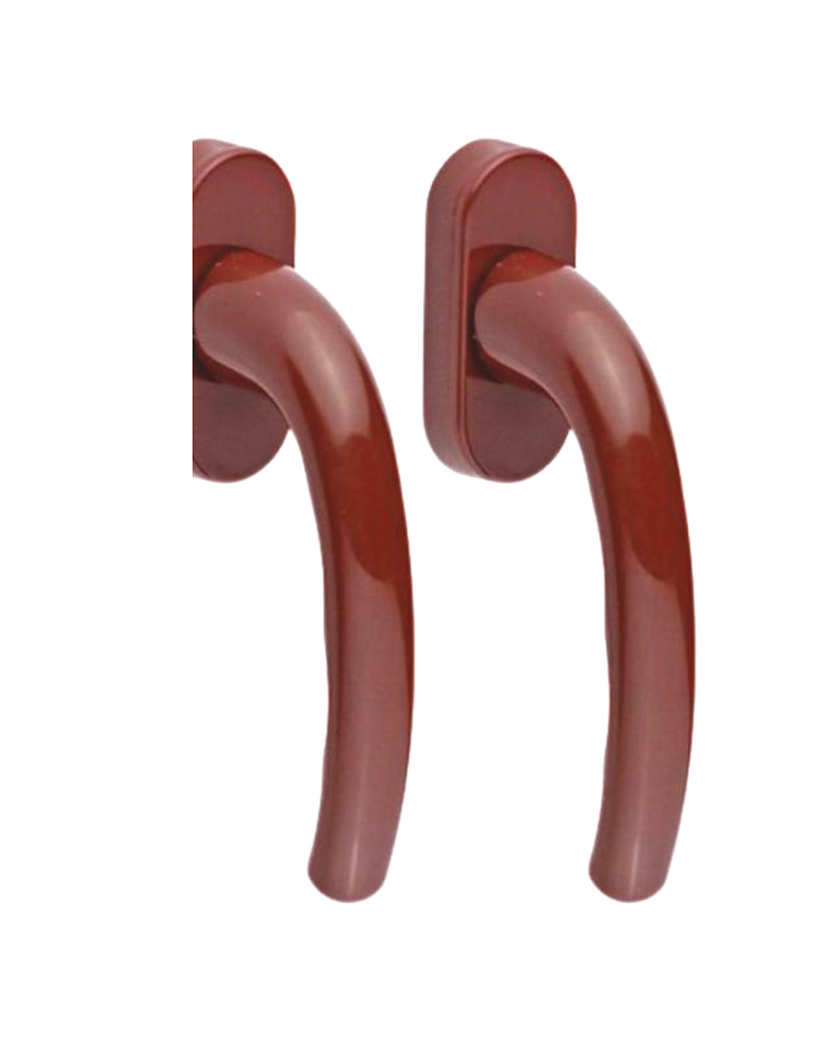 TOOL 2-teiliger brauner PVC-Fenstergriff (5563)