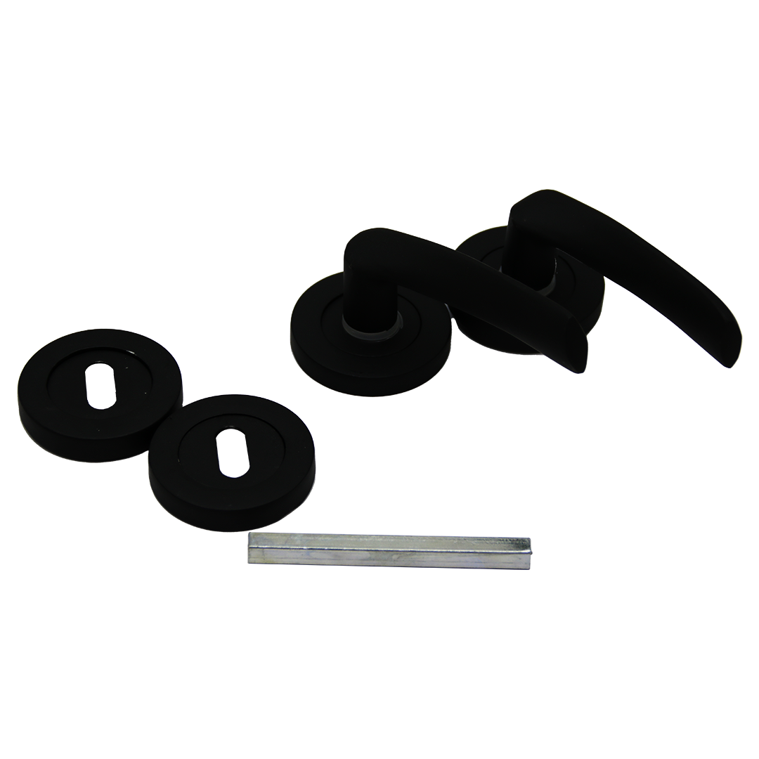 ÇELİKEL ERİŞ-10 AMERİKAN ODA KAPI KOLU SİYAH (5563)