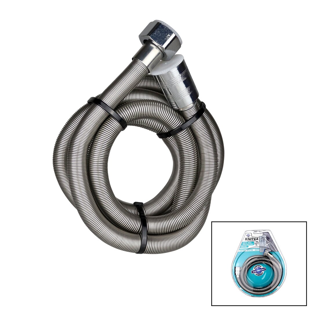 VAKUMLU   METAL YAYLI  DUŞ HORTUMU VAKUMLU 150CM (5563)