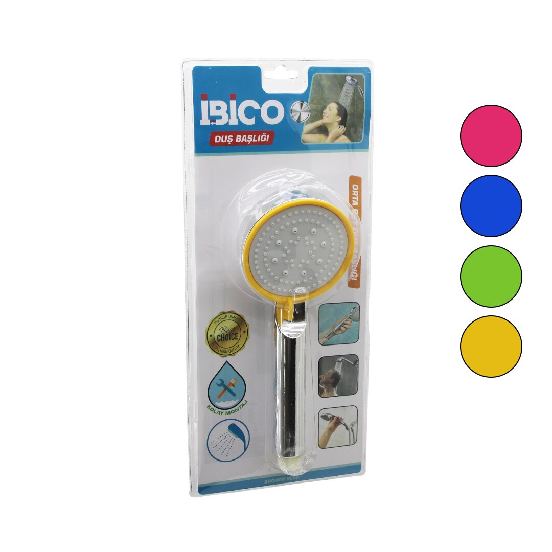 Mittlere runde Duschkopf 8,7 cm Chrom mit Vakuum-Technologie