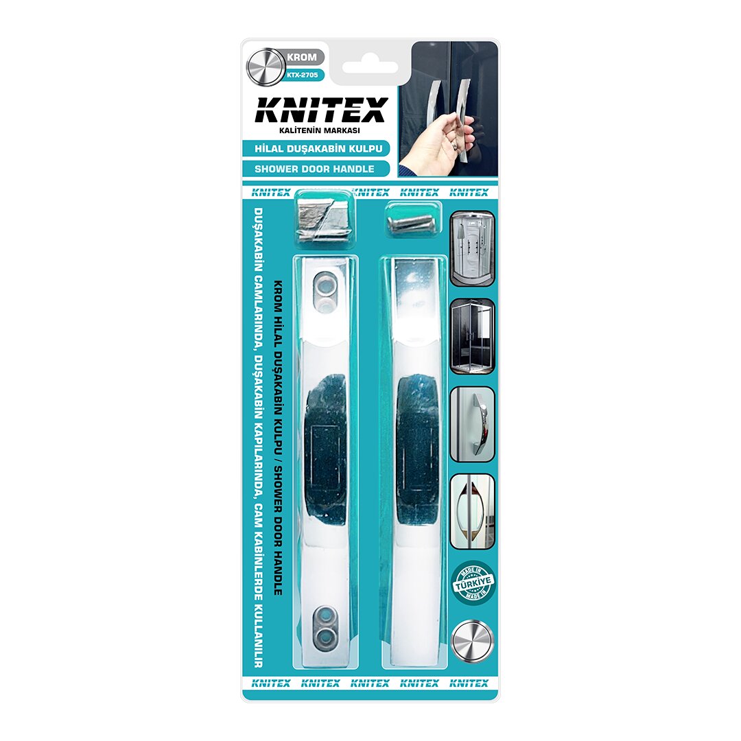 PLASTİK KROM KAPLAMA DUŞAKABİN KOLU 10MM (5563)