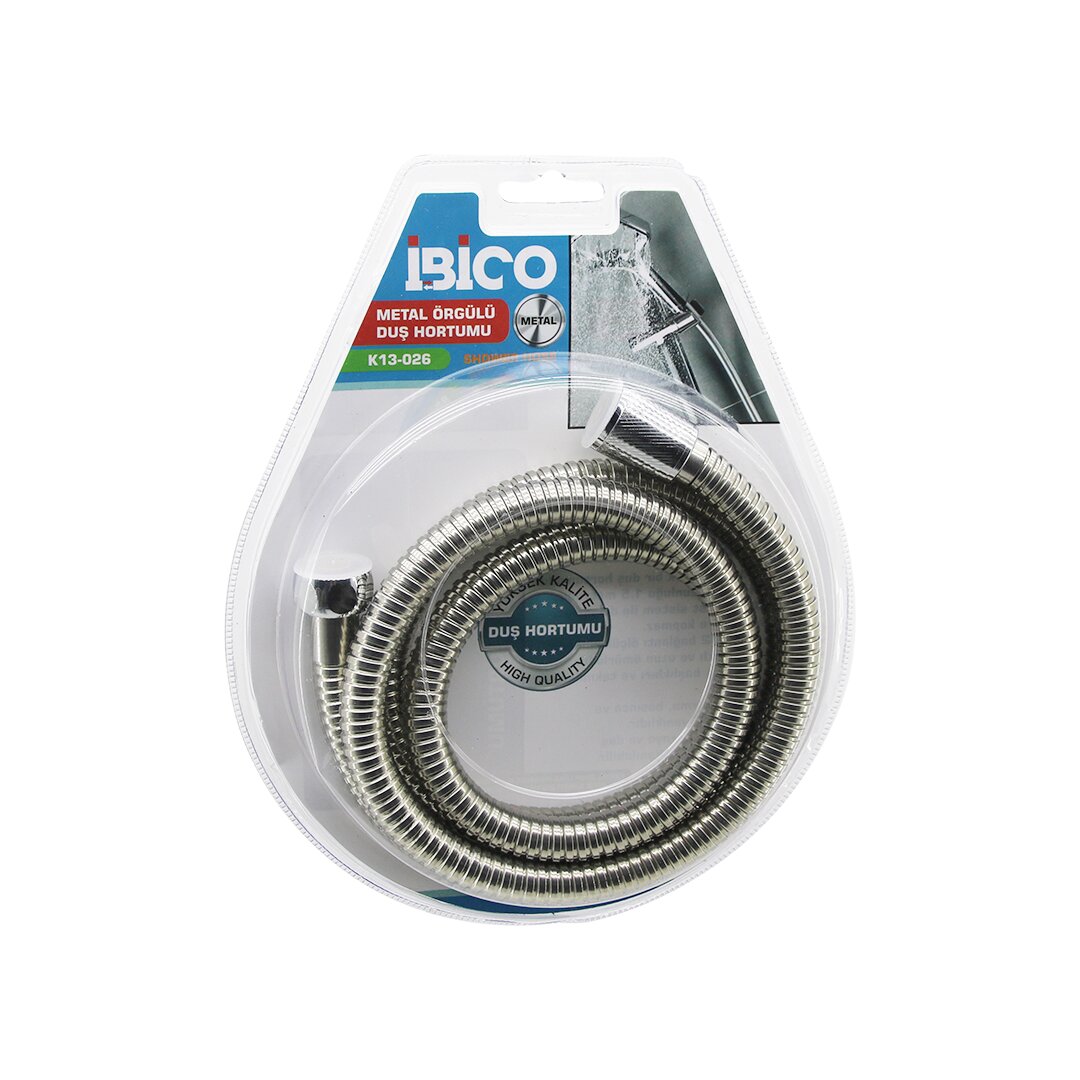 METALLGEFLOCHTENER DUSCHSCHLAUCH 1,5M VAKUUMVERPACKT ANTI-TWIST