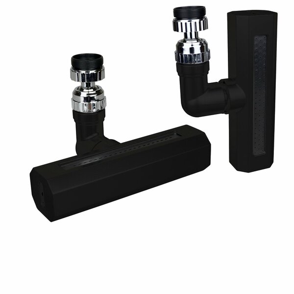 Schwarzer drehbarer Wasserhahn-Aufsatz 360° - 4 Modi Perlatör KTX-3288