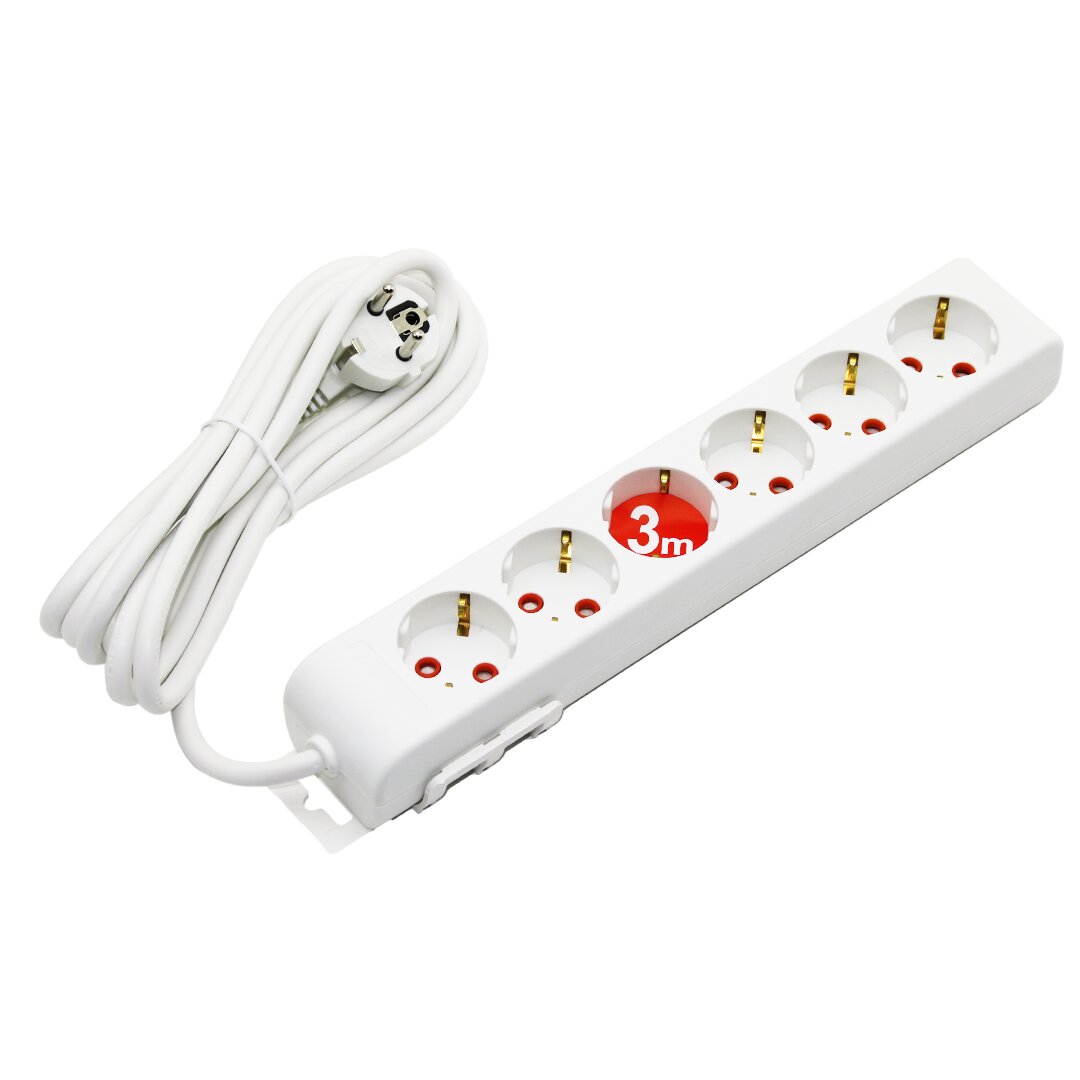 6LI - 3MT UZATMA KABLO - TOPRAKLI GRUP PRİZ (5563)