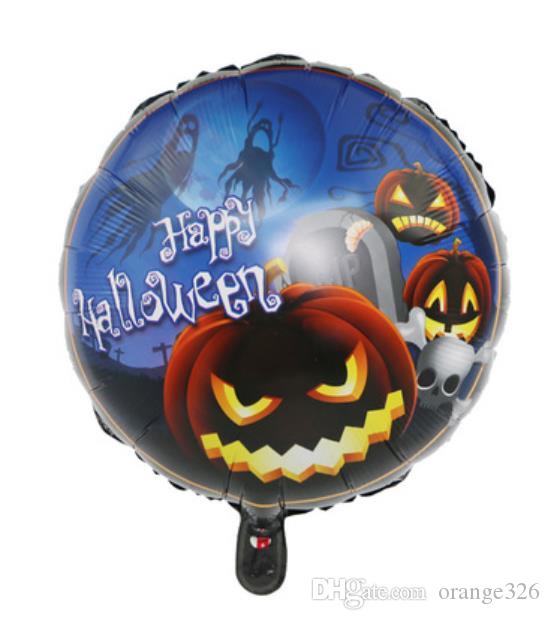 Happy Halloween Balkabağı Folyo Balon 18 inç (5563)