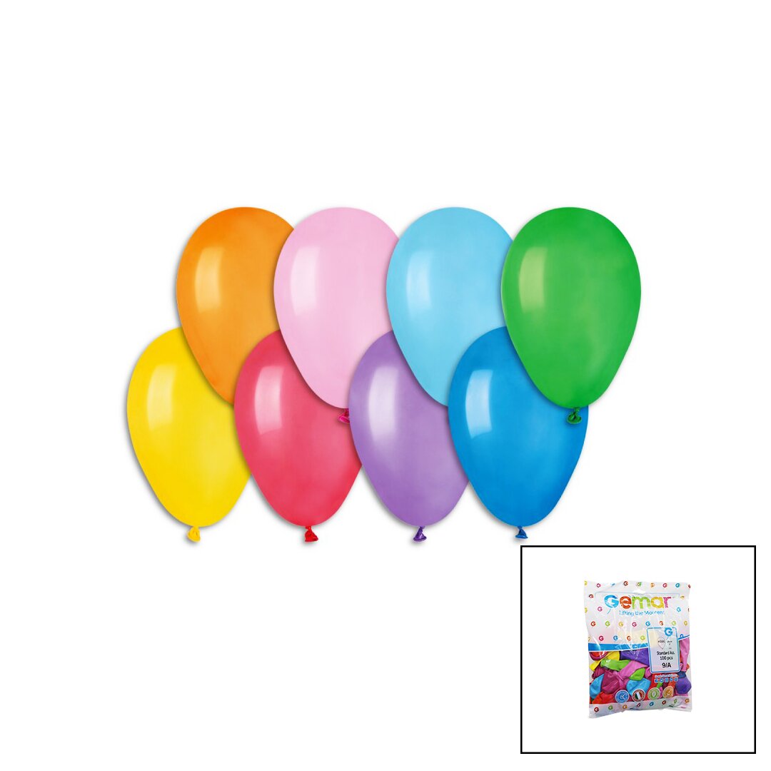 KLASİK RENKLİ BALON 7 İNÇ - 19CM - 100PCS (5563)