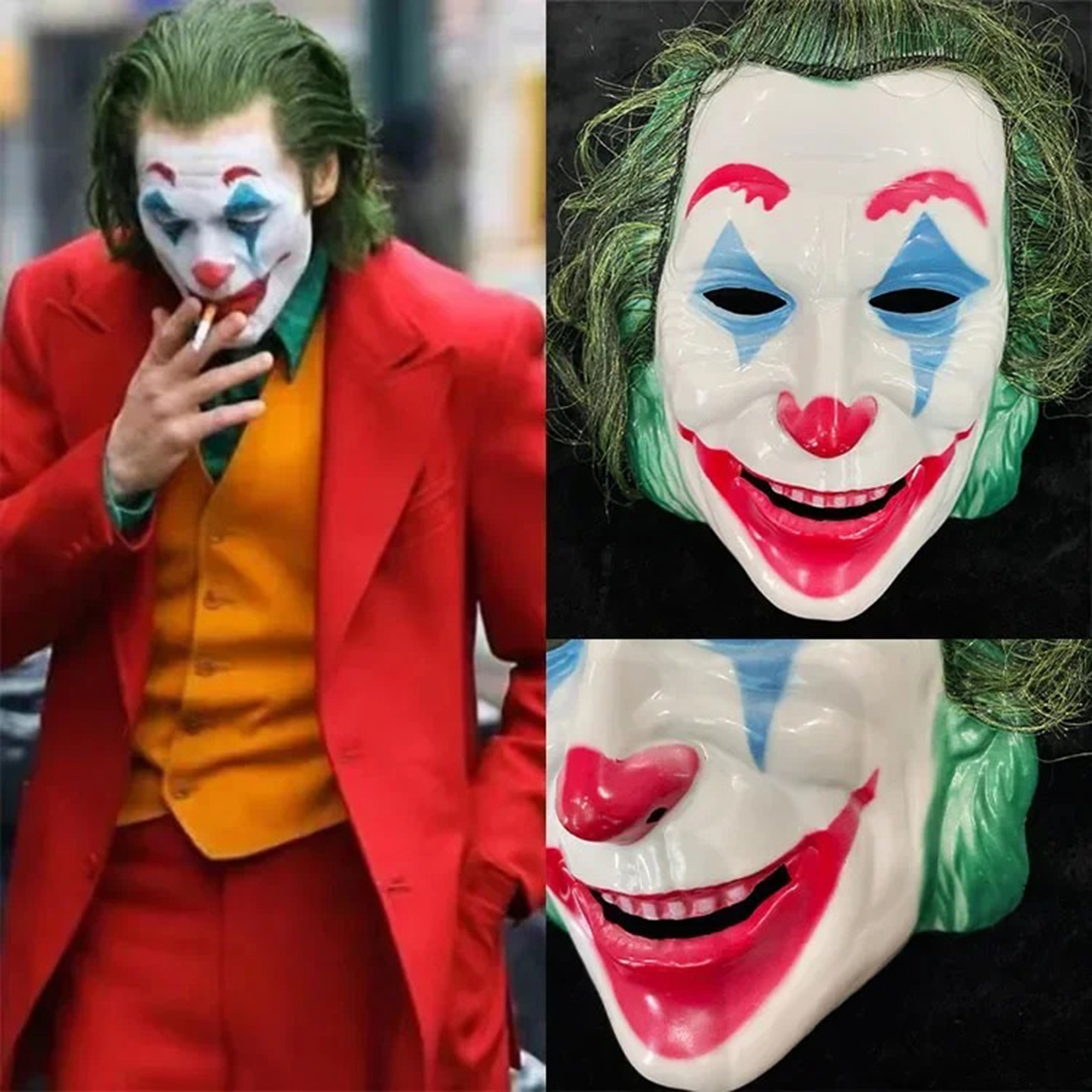 Joaquin Phoenix Joker Maske Grünes Haar (5563)