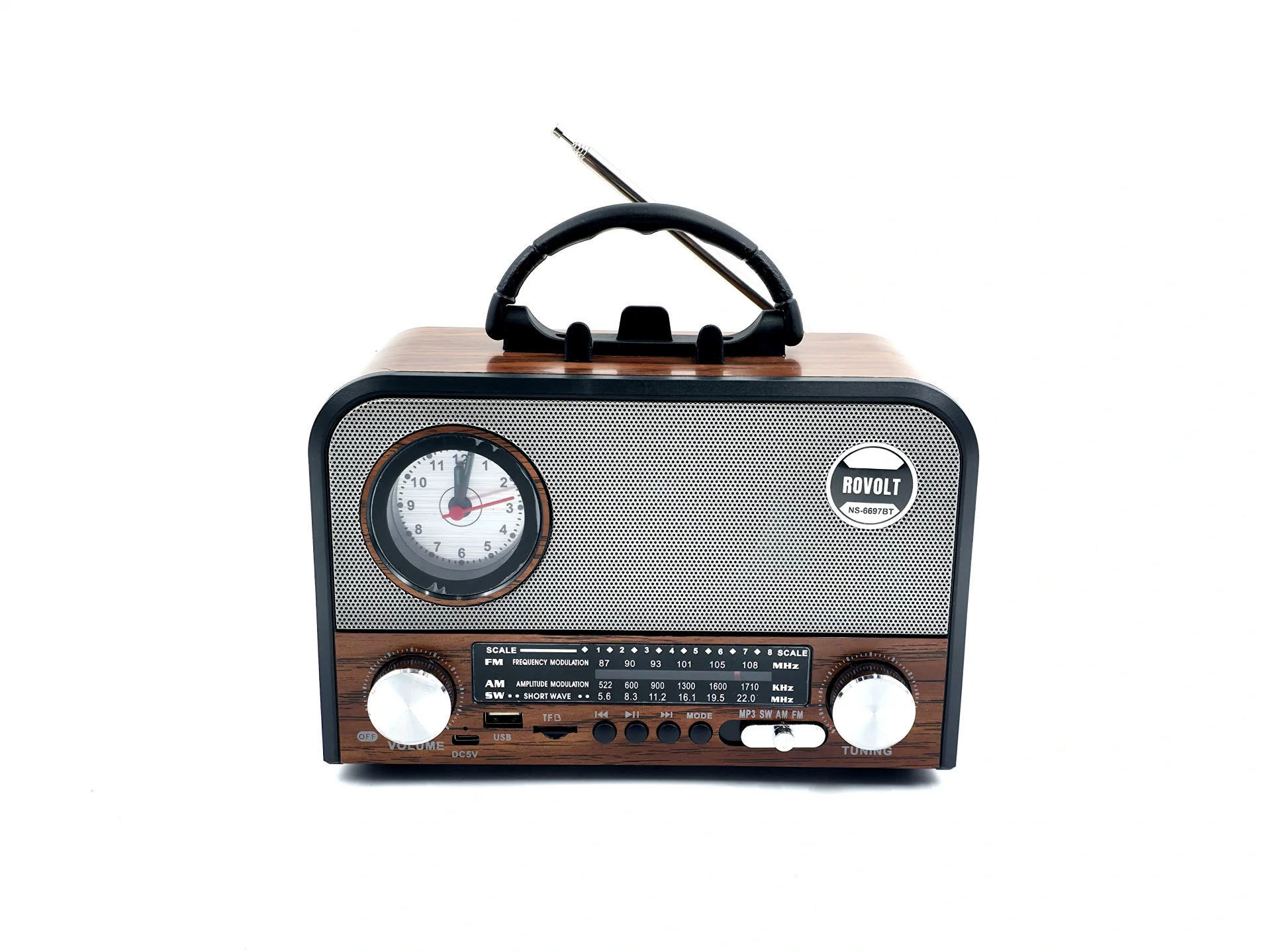 Nns NS-6697BT Taşınabilir Bluetooth Nostaljik Radyo (5563)