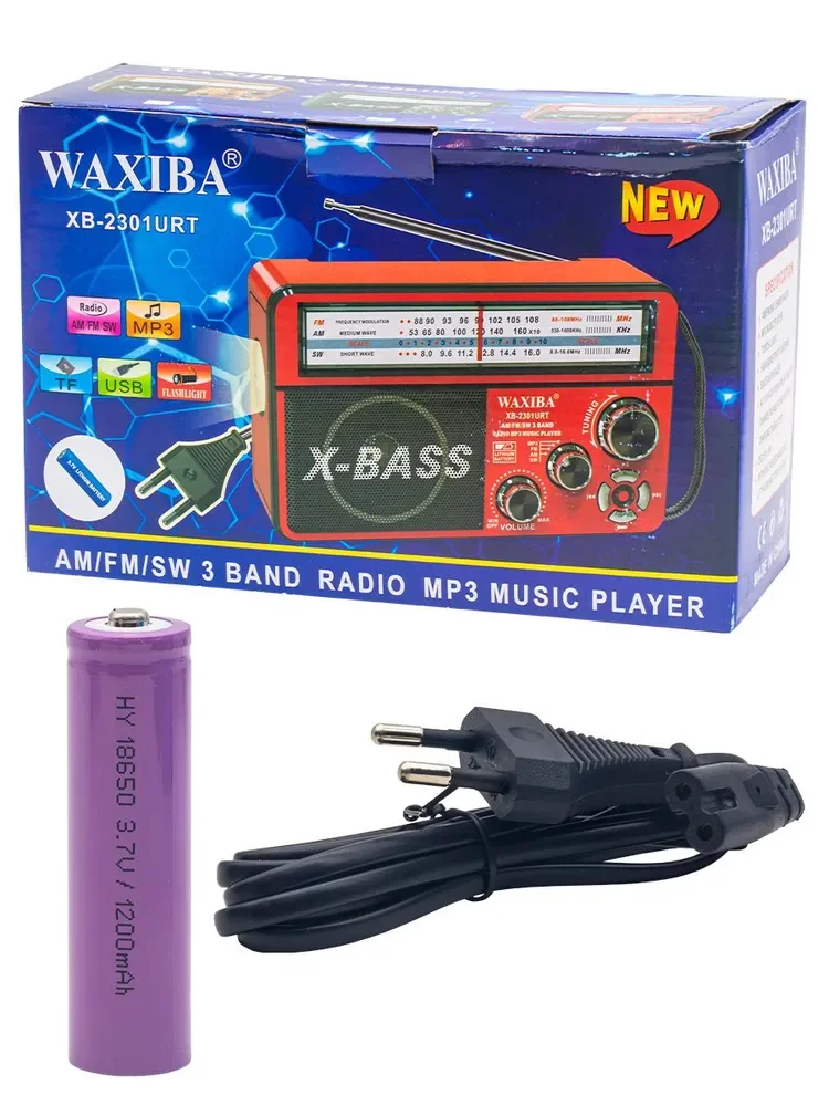 WAXIBA Vintage Radio Bluetooth FM USB XB-2301RT (5563)