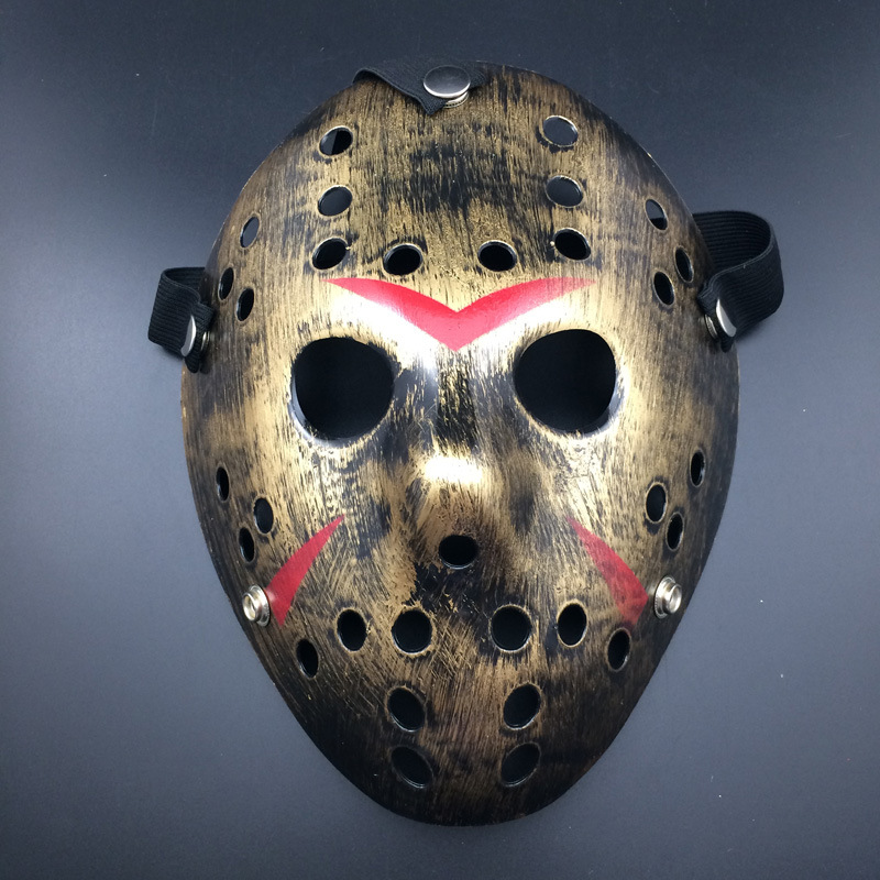 Kupferfarben Rote Streifen Jason Hockey Maske Hannibal Maske (5563)