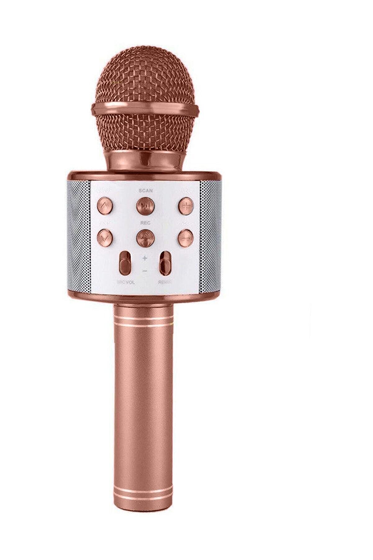 Karaoke Microphone Speaker - Rechargeable - Bluetooth Rose Gold (5563)