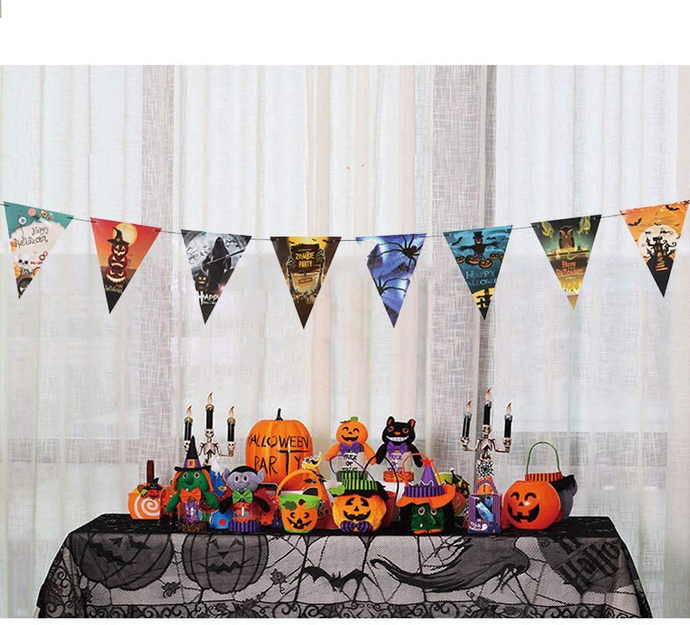 Halloween Flama Flaggen Banner Dekoration 8er Set 3 Meter (5563)