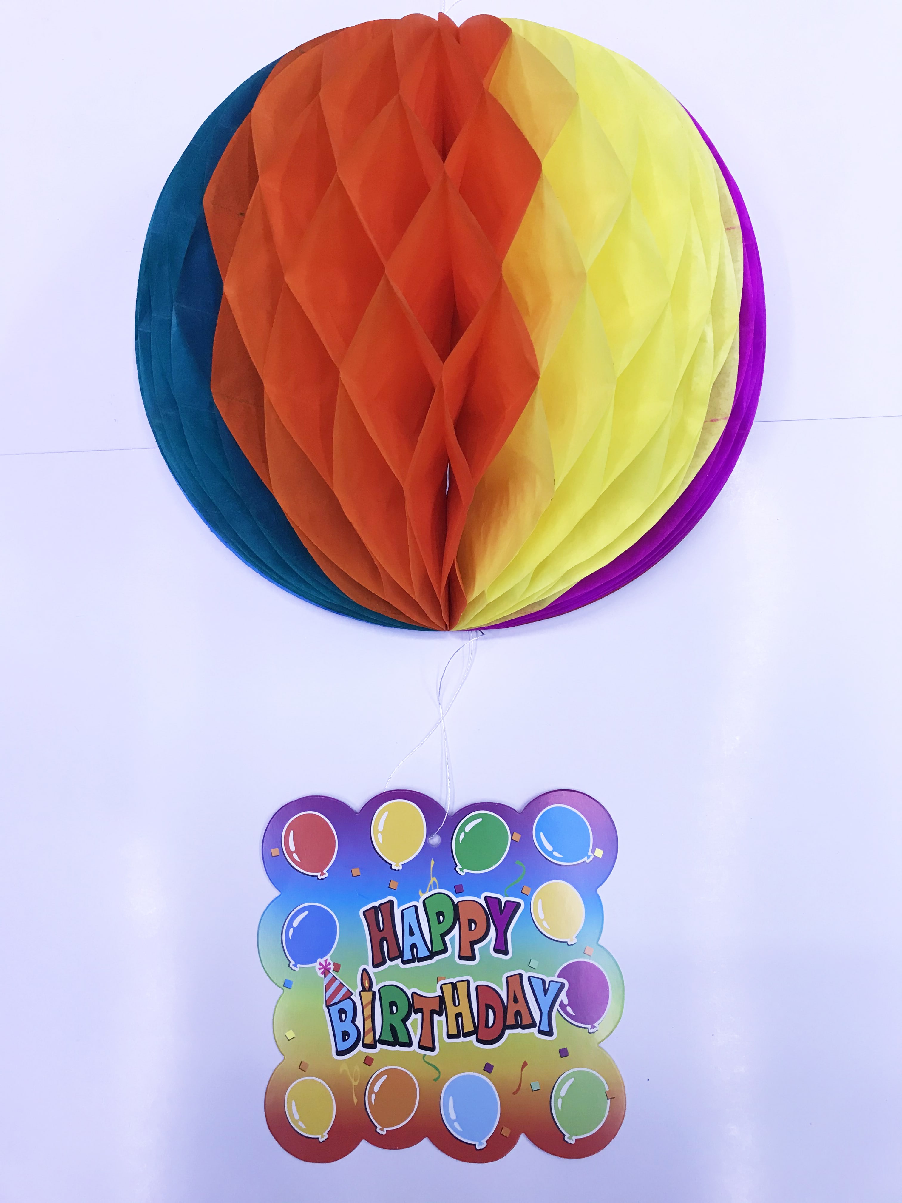 Kağıt Süs Happy Birthday Dekor 55 cm-0748 (5563)