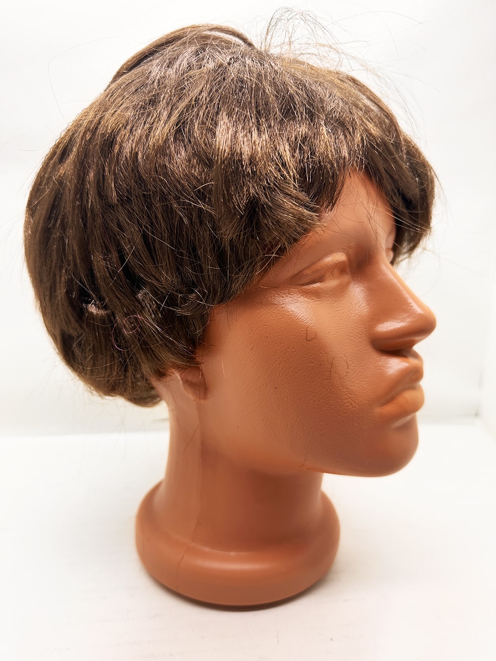Braune Kurzhaar-Herroperücke mit Innenfutter (5563)