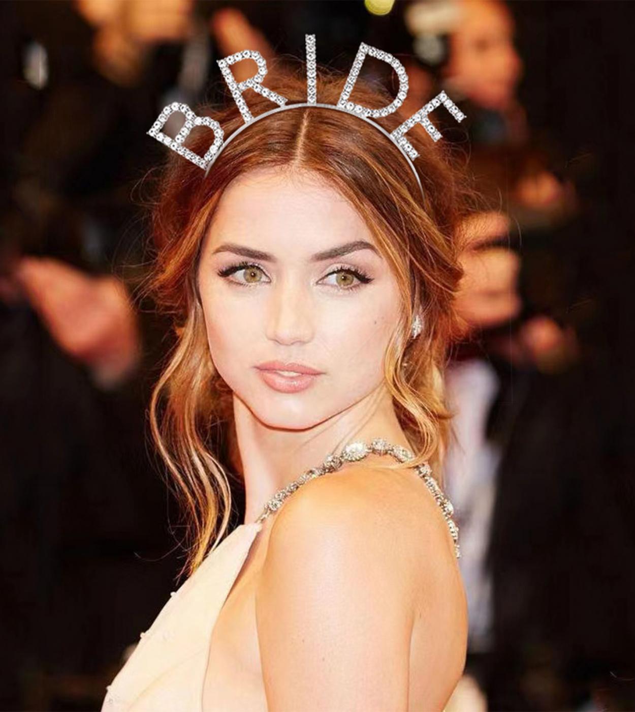 Mega Boy Kristall-Brautkrone Silber mit Strass-Steinen 20x21 cm (5563)