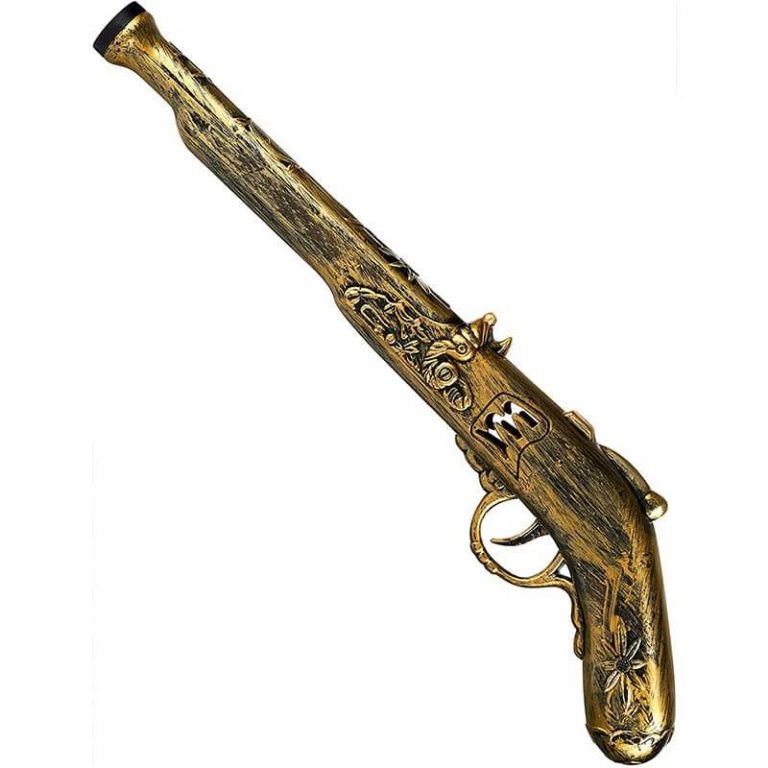 Vintage-Muster Kunststoff Spielzeug Piratenpistole 40 cm (5563)