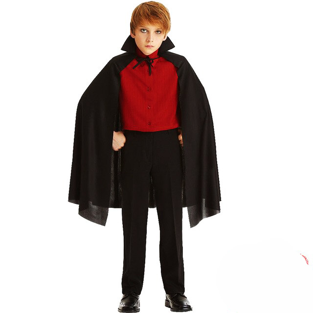 Sİyah Yakalı Pelerin - Vampir Pelerin - Dracula Pelerin 90 cm (5563)