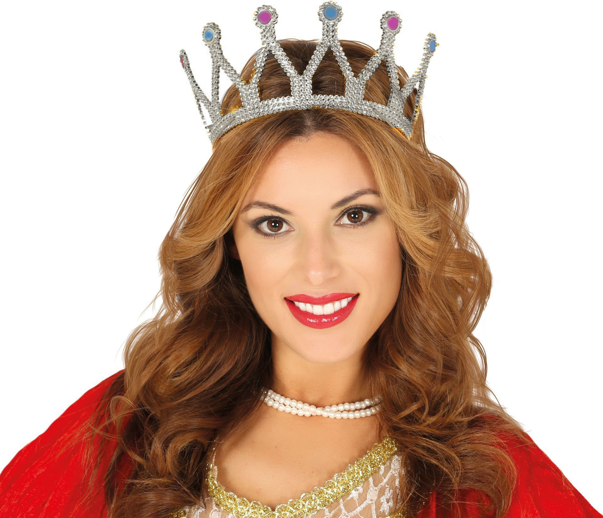 Königin Krone Mittelalter Renaissance Silber Prinzessin Kostüm (5563)