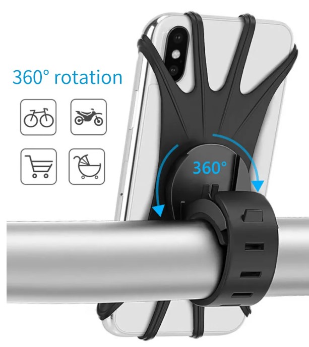 Flexibler Silikon-Spinnen-Fahrrad-Telefonhalter (5563)